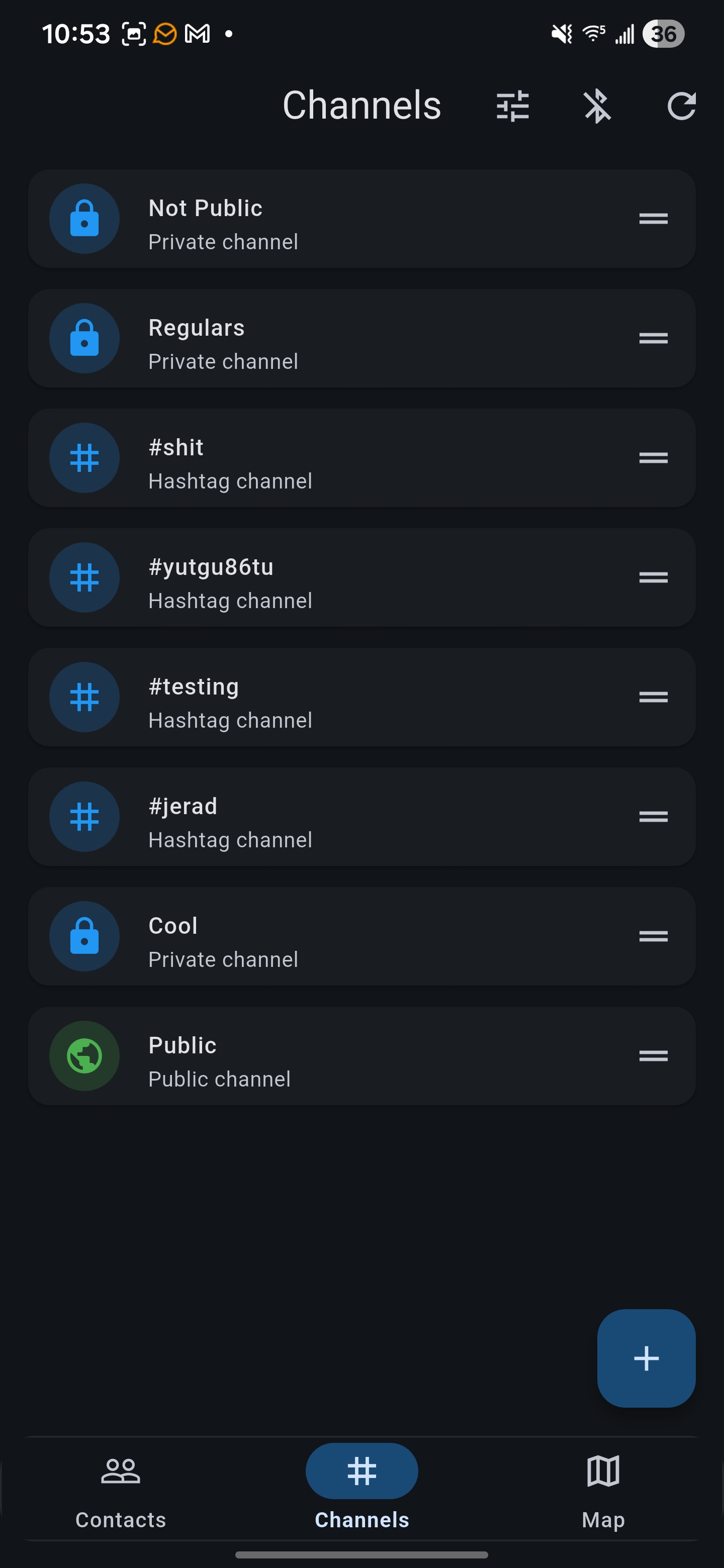 Public channel messaging