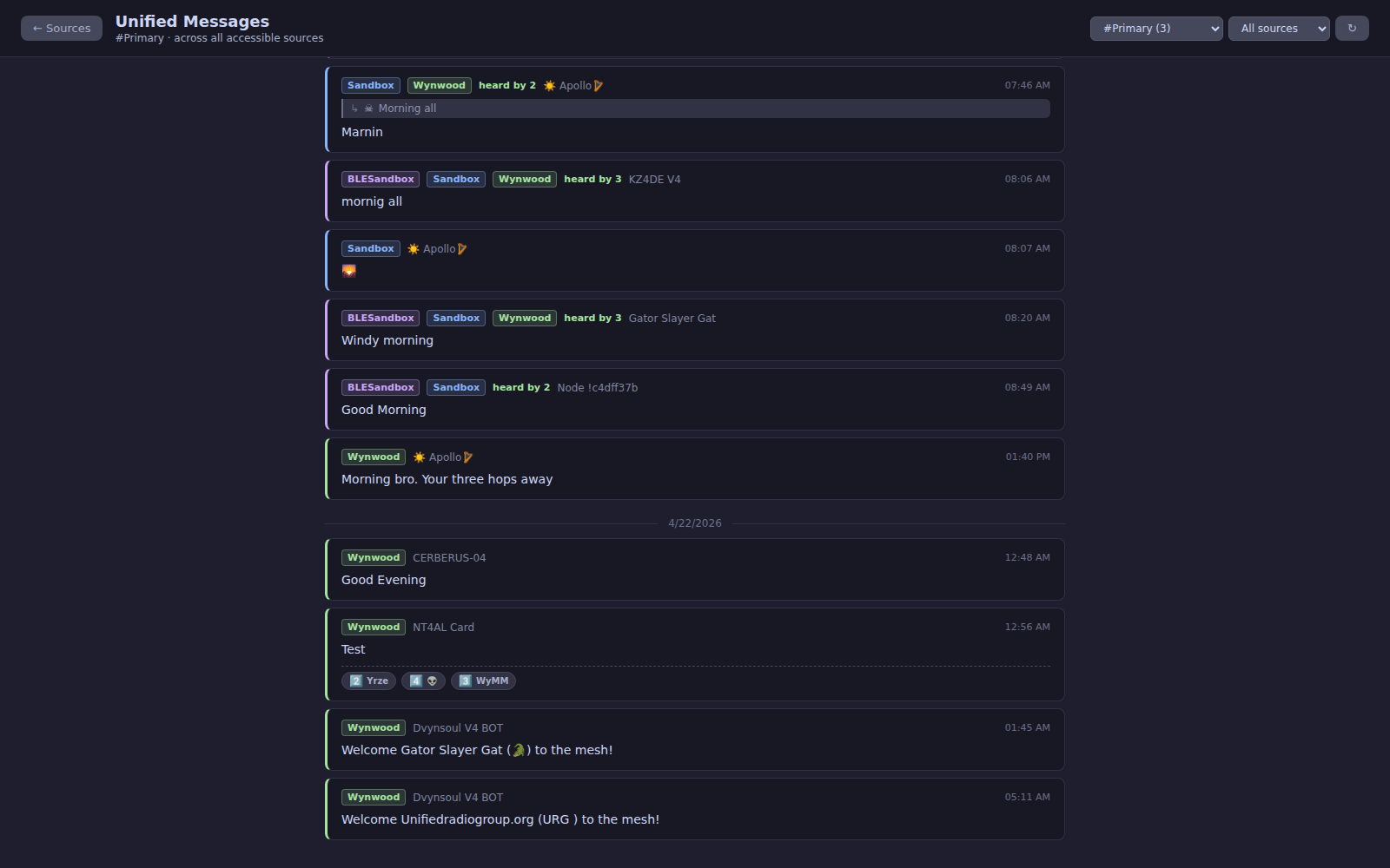 Unified channel messaging